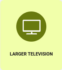 LARGER TELEVISION